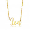 Collier prénom Femme Acier inoxydable Plaqué Or au choix bobijoo