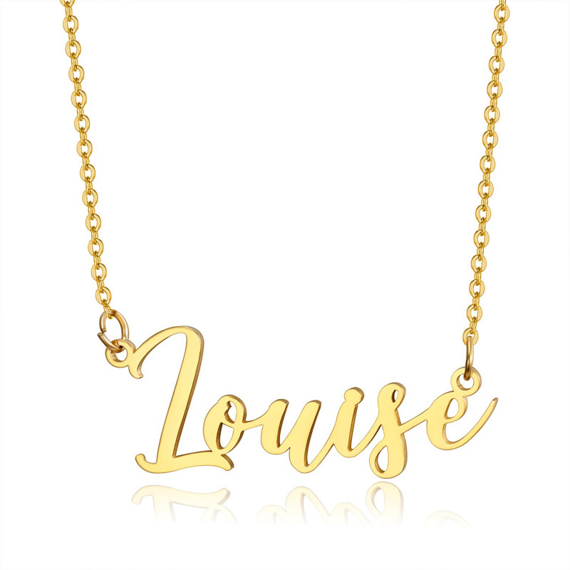 Collier prénom Femme Acier inoxydable Plaqué Or au choix bobijoo Collier prénom Femme Acier inoxydable Plaqué Or au choix bobijoo
