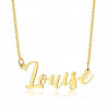 Collier prénom Femme Acier inoxydable Plaqué Or au choix bobijoo