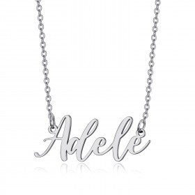 Name necklace for women Stainless steel Silver to choose from bobijoo