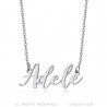 Name necklace for women Stainless steel Silver to choose from bobijoo