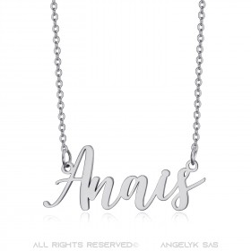 Collier prénom Femme Acier inoxydable Argenté au choix bobijoo