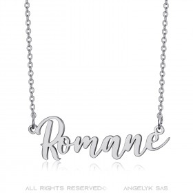 Collier prénom Femme Acier inoxydable Argenté au choix bobijoo