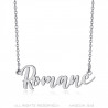Collier prénom Femme Acier inoxydable Argenté au choix bobijoo
