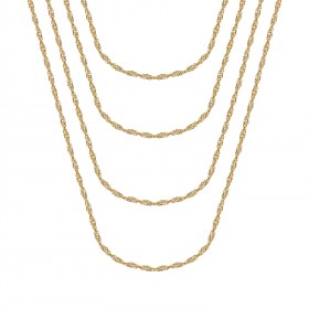 COH0037 BOBIJOO Jewelry Singapore mesh catena da donna in acciaio oro