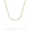 COH0037 BOBIJOO Jewelry Singapore mesh Women's chain Steel Gold