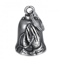 MOT0037 BOBIJOO Jewelry Rosario campana guardiano mani preghiera acciaio 316L