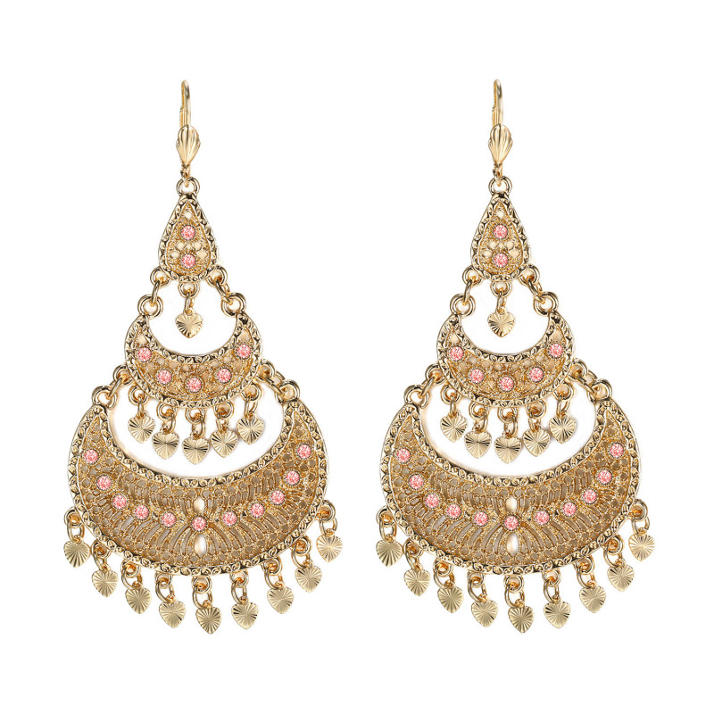Boucles d'oreilles créoles savoyardes Flamenco IM#19789 Boucles d'oreilles créoles savoyardes Flamenco IM#19789