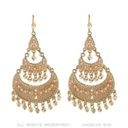 Boucles d'oreilles créoles savoyardes Flamenco  IM#19790