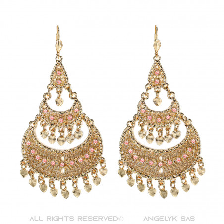 Boucles d'oreilles créoles savoyardes Flamenco  IM#19790
