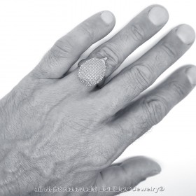 Bague Hérisson Niglo Acier Inoxydable Argent bobijoo