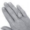 BA0201S BOBIJOO Jewelry Ring Igel Niglo Edelstahl Silber