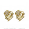 BOE0005 BOBIJOO Jewelry Baby child earrings Gold Gold Flowers Diamonds