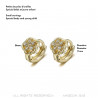 BOE0005 BOBIJOO Jewelry Baby child earrings Gold Gold Flowers Diamonds