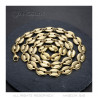 COH0038 BOBIJOO Jewelry Coffee bean necklace man XXL 13mm 70cm Steel Gold