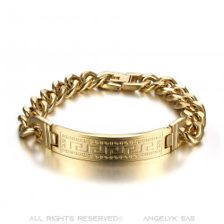 GO0007 BOBIJOO Jewelry Armband Gold Man Edelstahl Armband