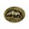 Belt Buckle Hunter Wild Boar Bronze bobijoo