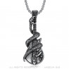 PE0072 BOBIJOO Jewelry Pendant Electric Guitar Rock Snake Biker