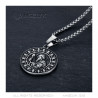 PE0074 BOBIJOO Jewelry Saint Benedict Medal Anhänger und Kette Edelstahl