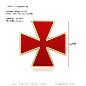 Pino Croce Rossa di Costantino Ordine dei cavalieri Templari  IM#19968