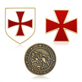 Lote de 3 insignia de la Orden de los Caballeros Templarios  IM#20000