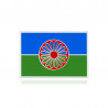 PIN0039 BOBIJOO Jewelry Travellers Pins, die silberne und emaillierte Roma-Flagge