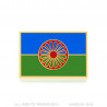 PIN0040 BOBIJOO Jewelry Pines de viajero, la bandera romana de oro y esmalte