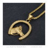 Elvis Gypsy Gold Horseshoe Pendant + Chain  IM#20047