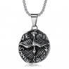 Pendentif du Saint Esprit Veni Sancte Spiritus Acier + Chaîne  IM#20083