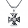PE0231 BOBIJOO Jewelry Anhänger Templer Kreuz Pattée Diamond Knight