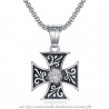 PE0231 BOBIJOO Jewelry Anhänger Templer Kreuz Pattée Diamond Knight