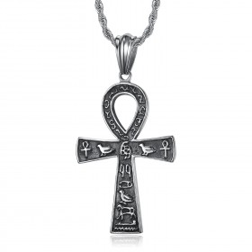 PE0325 BOBIJOO Jewelry Ankh-Anhänger, das ägyptische Kreuz und seine Hieroglyphen