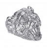 BA0395S BOBIJOO Jewelry Bear ring Signet ring man Steel Diamonds