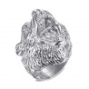 BA0395S BOBIJOO Jewelry Bear ring Signet ring man Steel Diamonds