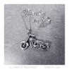 PE0049 BOBIJOO Jewelry Motorcycle Biker Fleur-de-Lys Skull Pendant