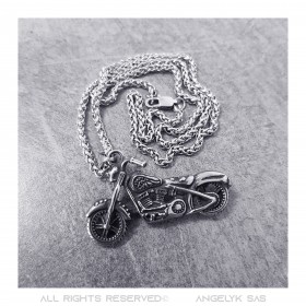 PE0049-MED BOBIJOO Jewelry HD Biker Anhänger Man Patriot Motorradhalskette motorcycle