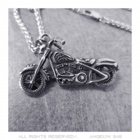 PE0049-MED BOBIJOO Jewelry HD Biker Anhänger Man Patriot Motorradhalskette motorcycle