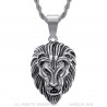 PE0331S BOBIJOO Jewelry Collana uomo testa di leone Steel Silver Vintage