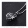 PE0331S BOBIJOO Jewelry Men's lion head necklace Steel Silver Vintage