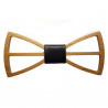 NP0008 BOBIJOO Jewelry Bow Tie Wood Maple Openwork Modern Design