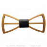 NP0008 BOBIJOO Jewelry Bow Tie Wood Maple Openwork Modern Design