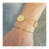 BR0273G BOBIJOO Jewelry Armband Saint-Benoît Frau Schutz Stahl Gold