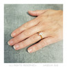 Bague marquise, bijou discret en acier inoxydable et or bobijoo