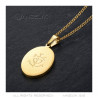 PEF0061 BOBIJOO Jewelry Anhänger Medaille Sara das Schwarze Gold Saintes Maries de la Mer