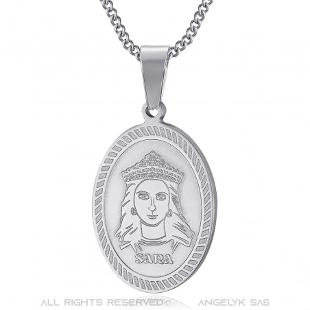 PEF0061S BOBIJOO Jewelry Anhänger Medaille Sara die Schwarze Saintes Maries de la Mer