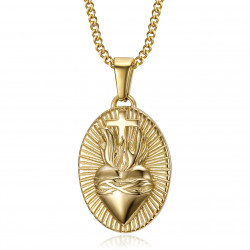 PEF0069 BOBIJOO Jewelry Anhänger Medaille Sara das Schwarze Gold Saintes Maries de la Mer