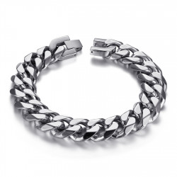 Men's curb chain Maillon 13mm Stainless steel