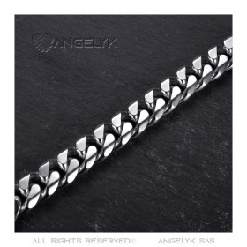 BR0016 BOBIJOO Jewelry Herren Panzerkette Maillon 13mm Edelstahl