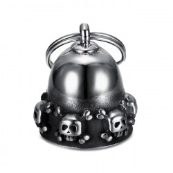 MOT0040 BOBIJOO Jewelry Guardian bell Skull Skull Shinbones Acero inoxidable