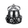 MOT0040 BOBIJOO Jewelry Wächterglocke Totenkopf Schädel Schienbeine Edelstahl